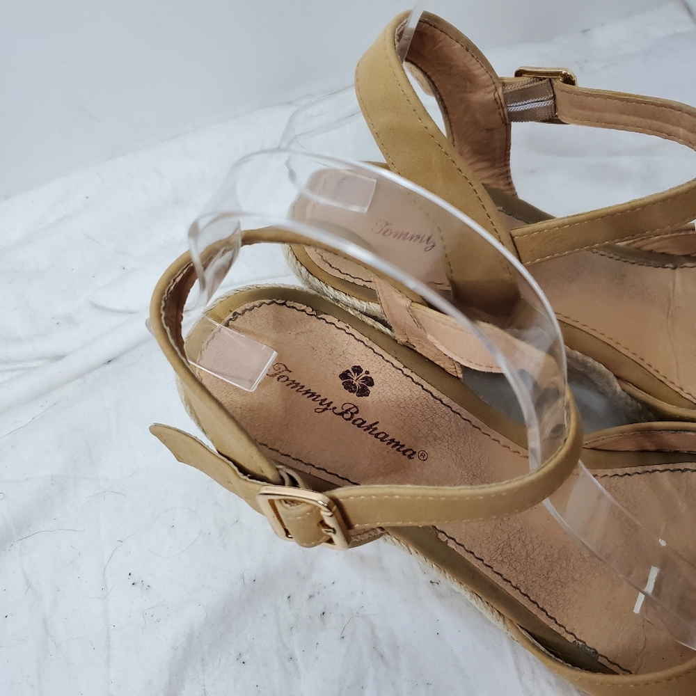 Tommy Bahama Womens 9 Caisy Espadrille Wedge Tan - Picture 6 of 8